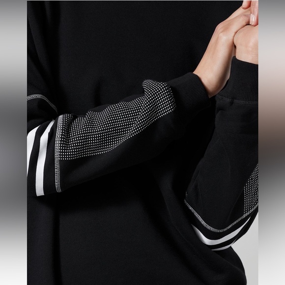 NWT Lilybod Pullover Sweat Lexie Black White Sweatshirt Womens Small - Picture 5 of 5